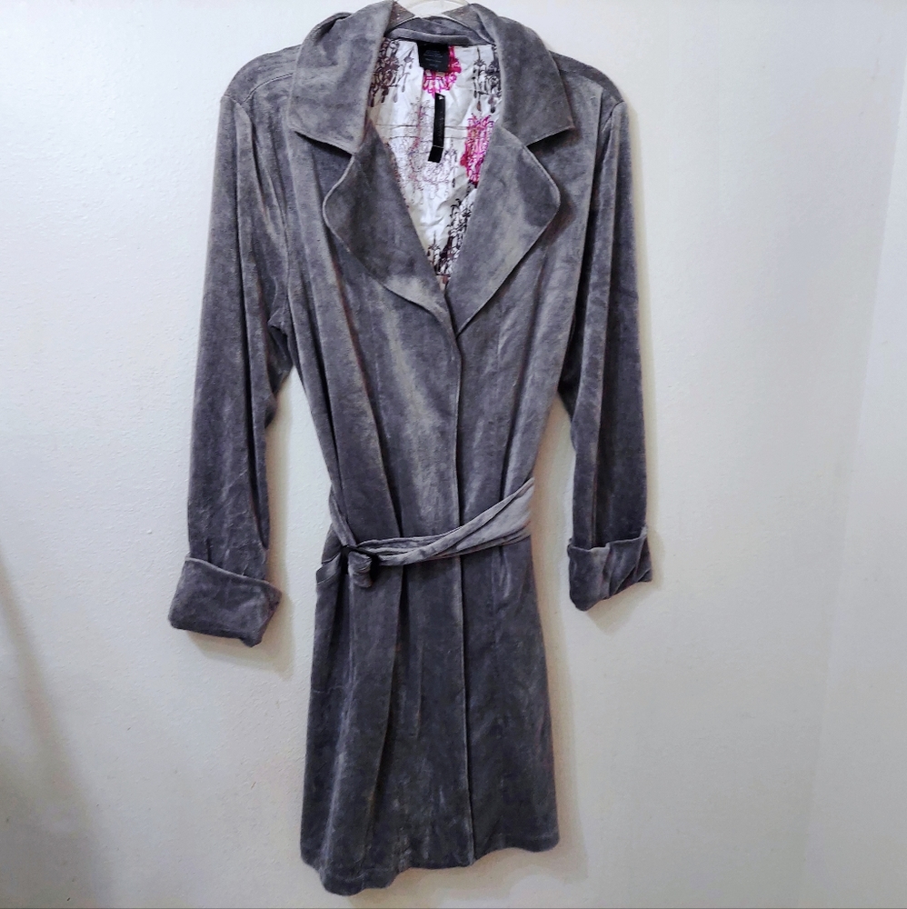 Soma Intimates Short Robe Tranquil Gray Large